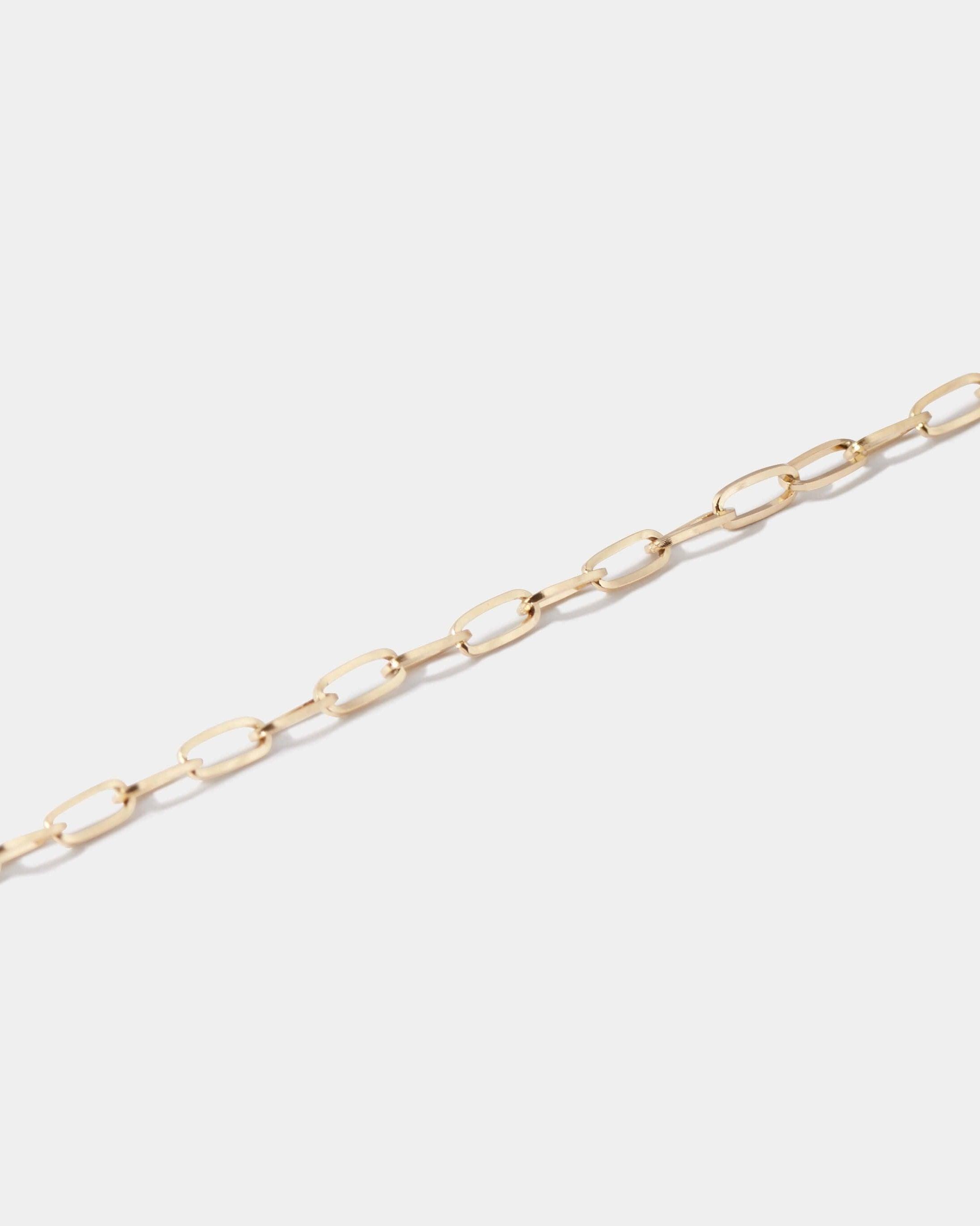 NARROW BOX CHAIN NECKLACE - LIMELY