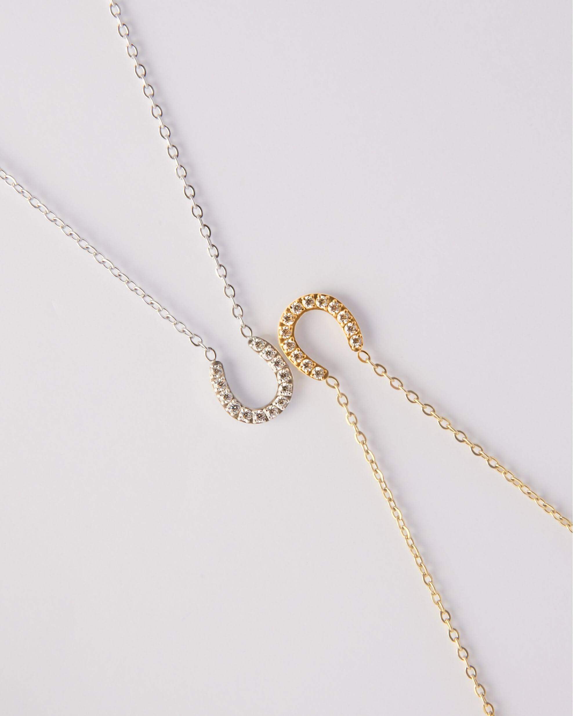 New Horseshoe Necklace - Silver