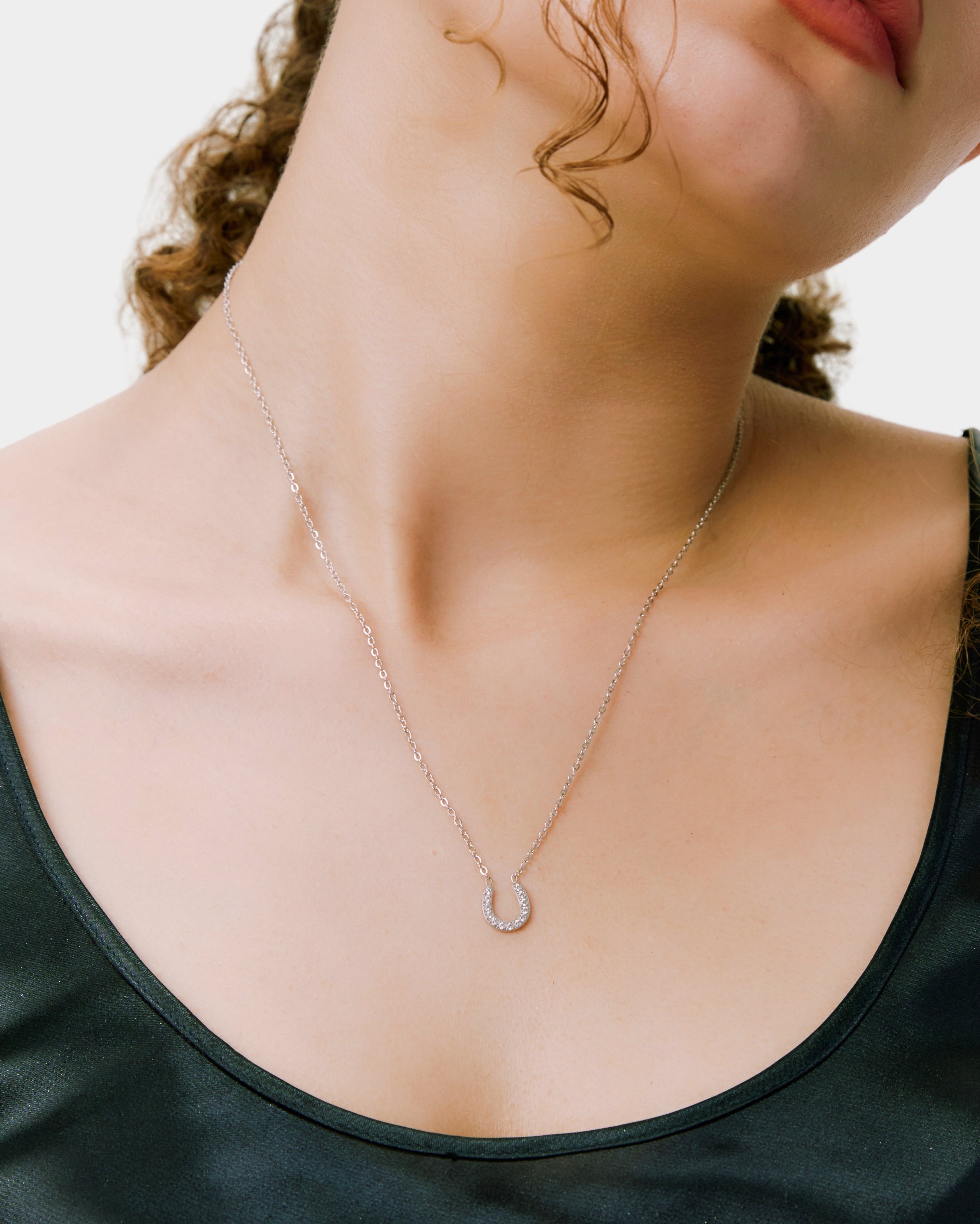 New Horseshoe Necklace - Silver