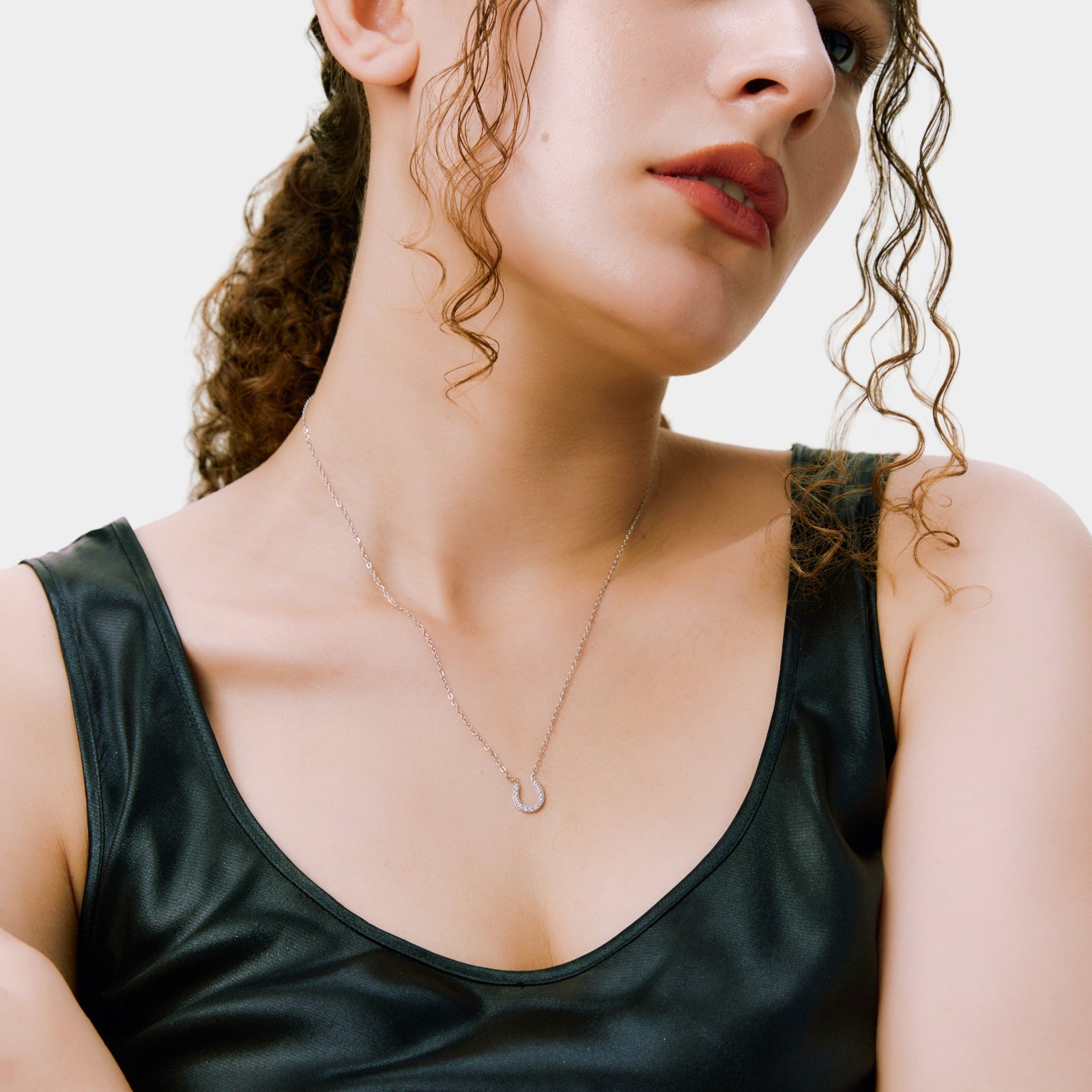 New Horseshoe Necklace - Silver