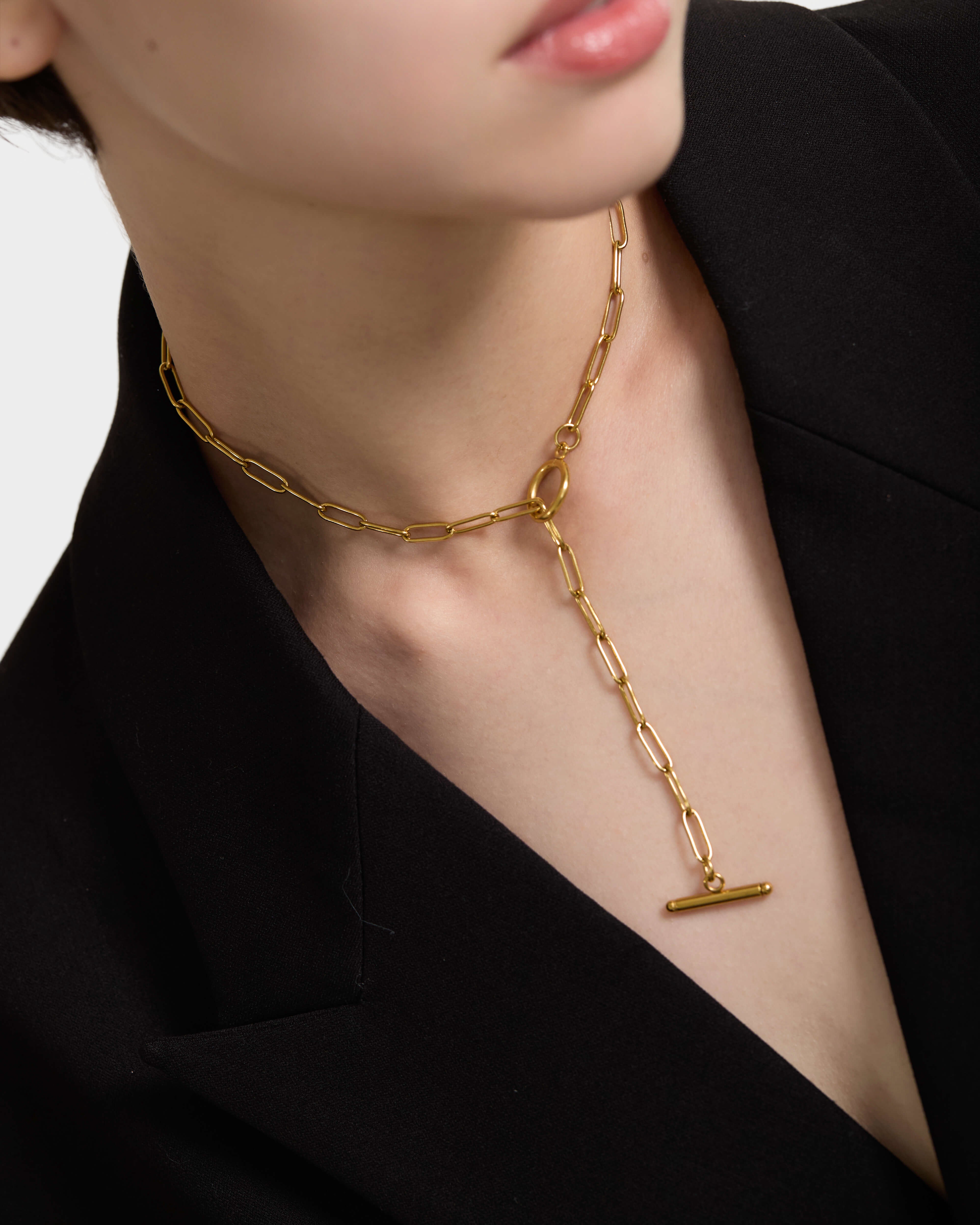 New Rod Lariat Necklace