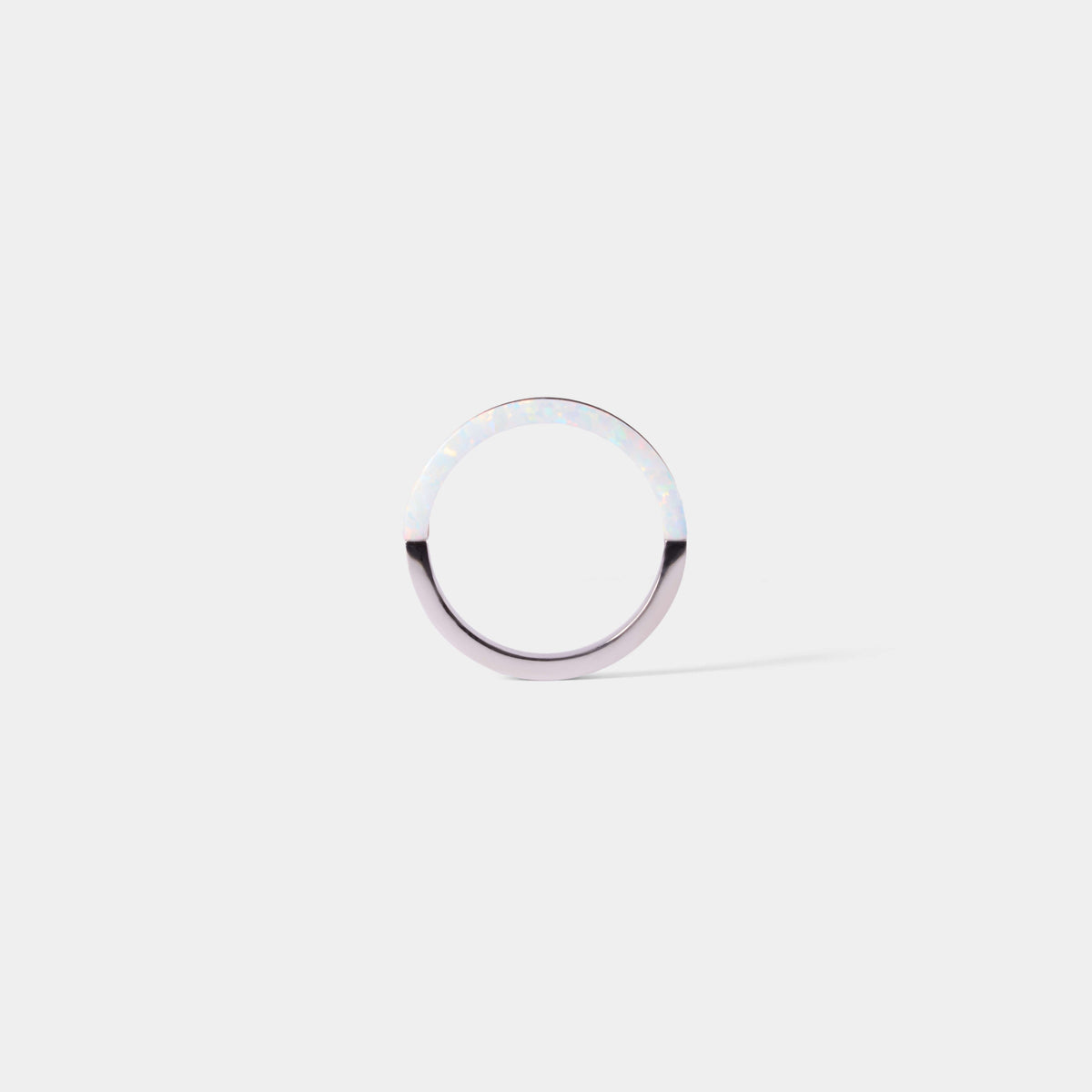 Opal Plate Ring - Silver