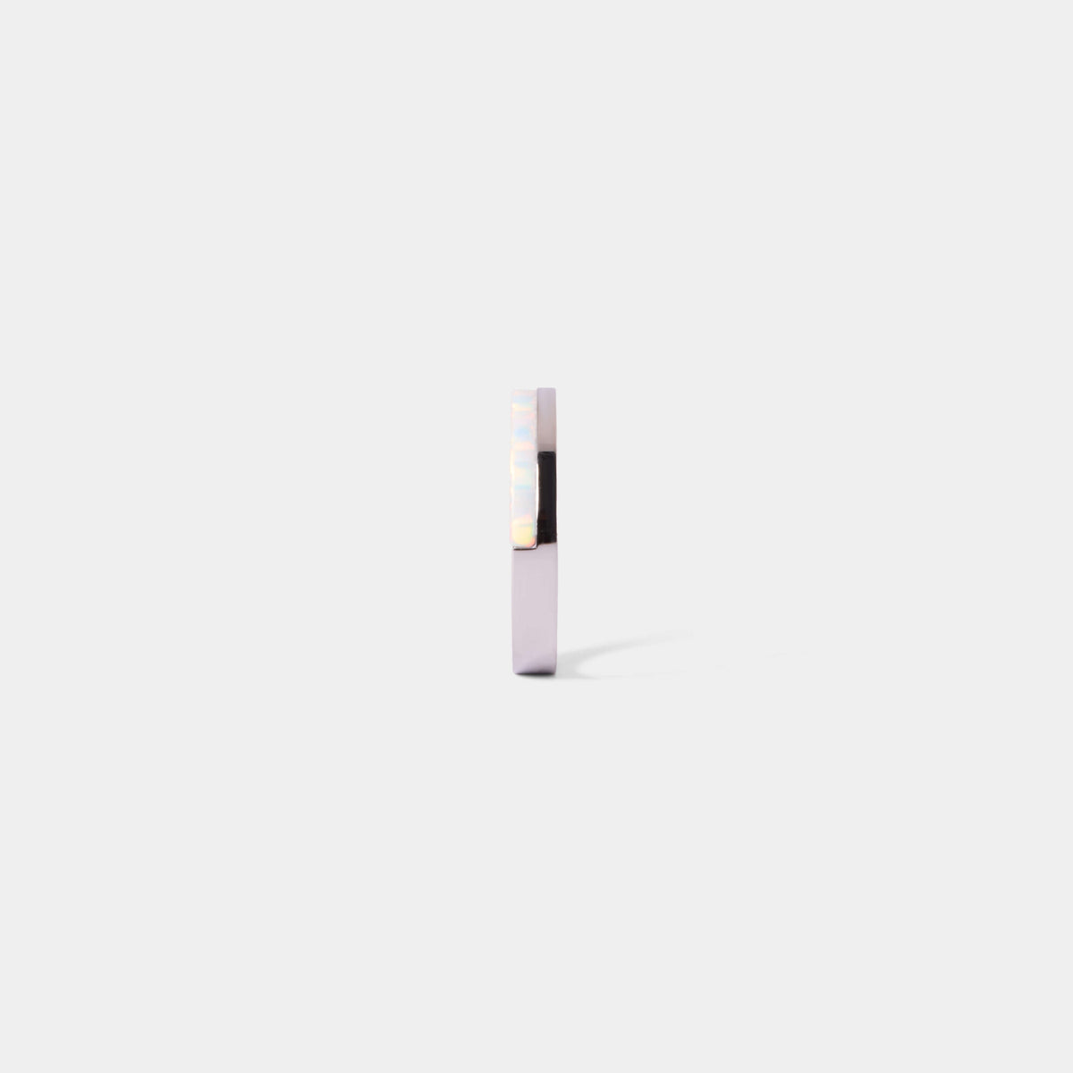 Opal Plate Ring - Silver