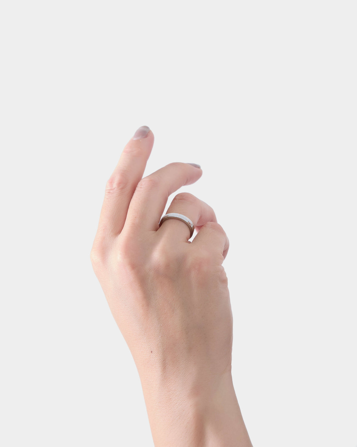 Opal Plate Ring - Silver