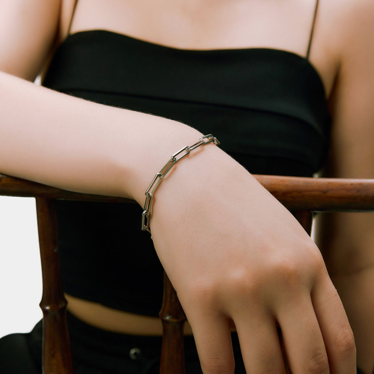 Box Chain Bracelet - Silver