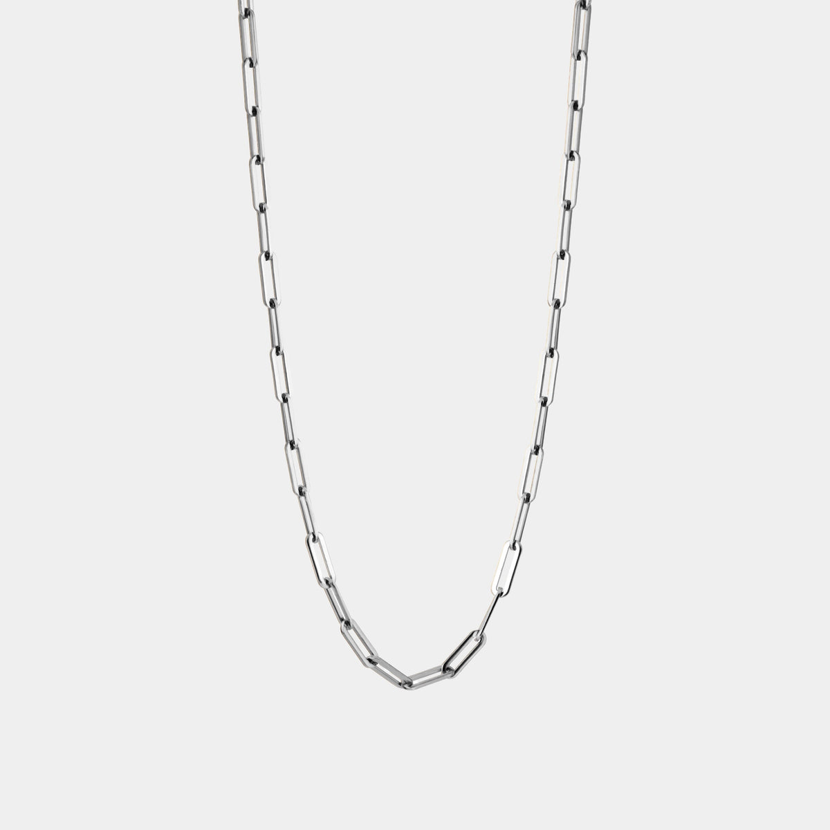 Box Chain Necklace - Silver