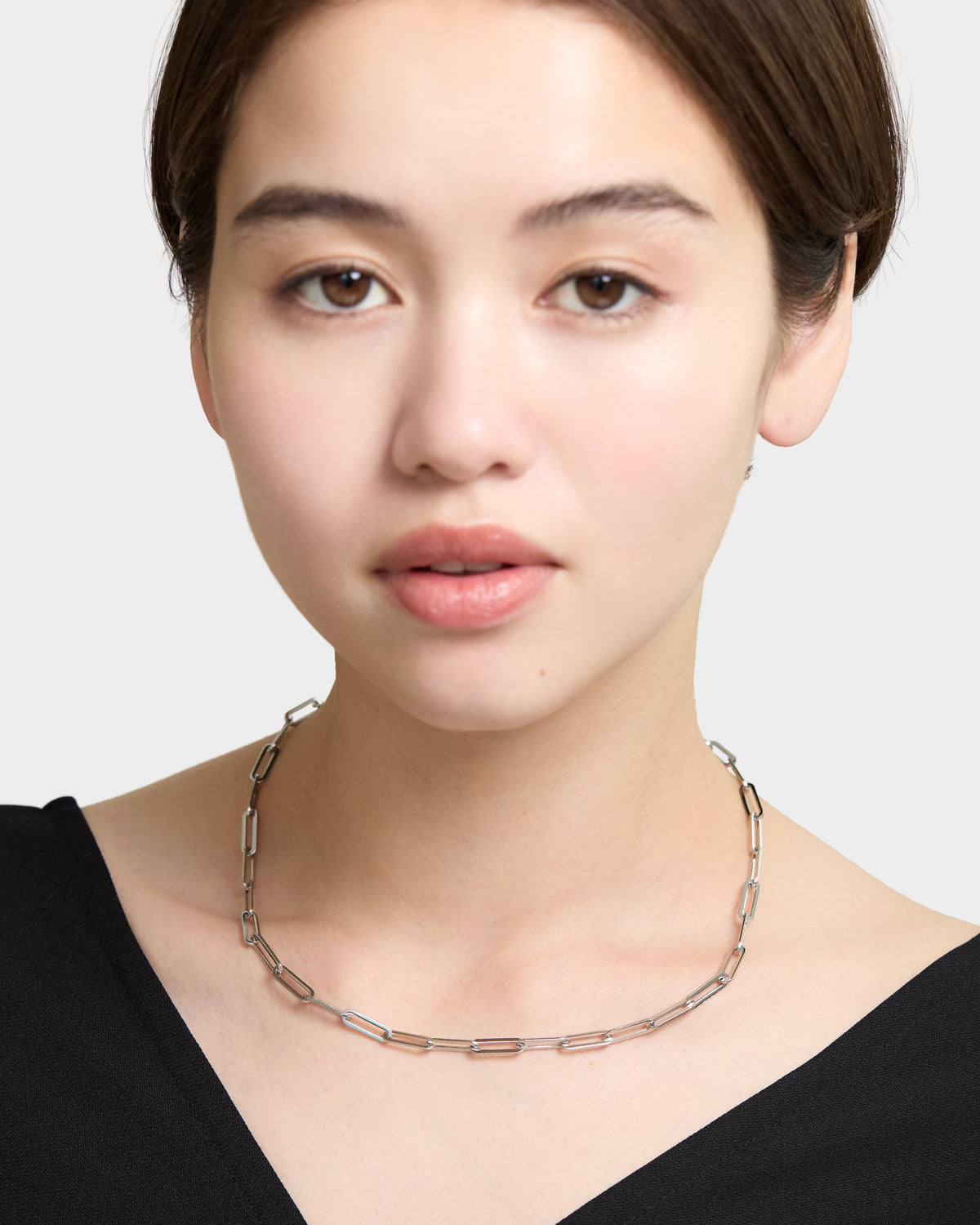 Box Chain Necklace - Silver