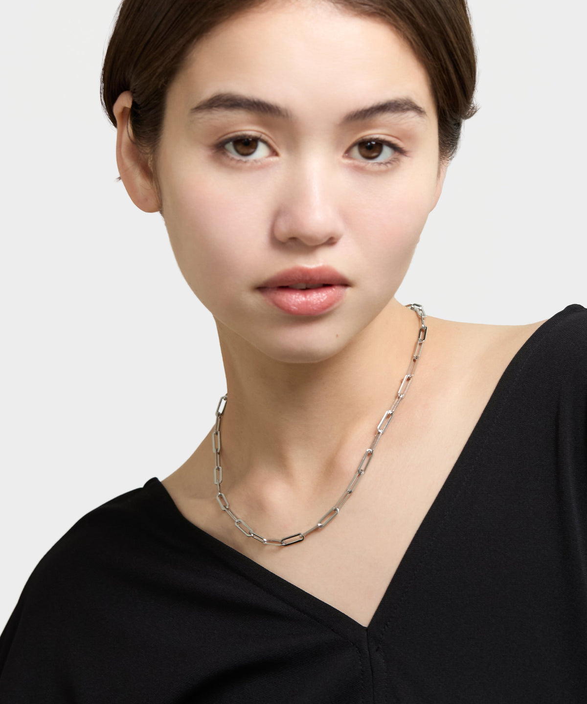 Box Chain Necklace - Silver