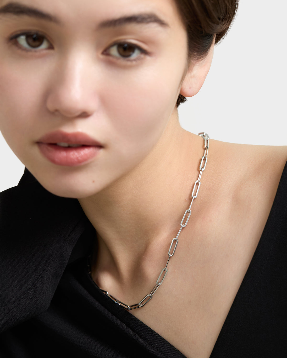 Box Chain Necklace - Silver