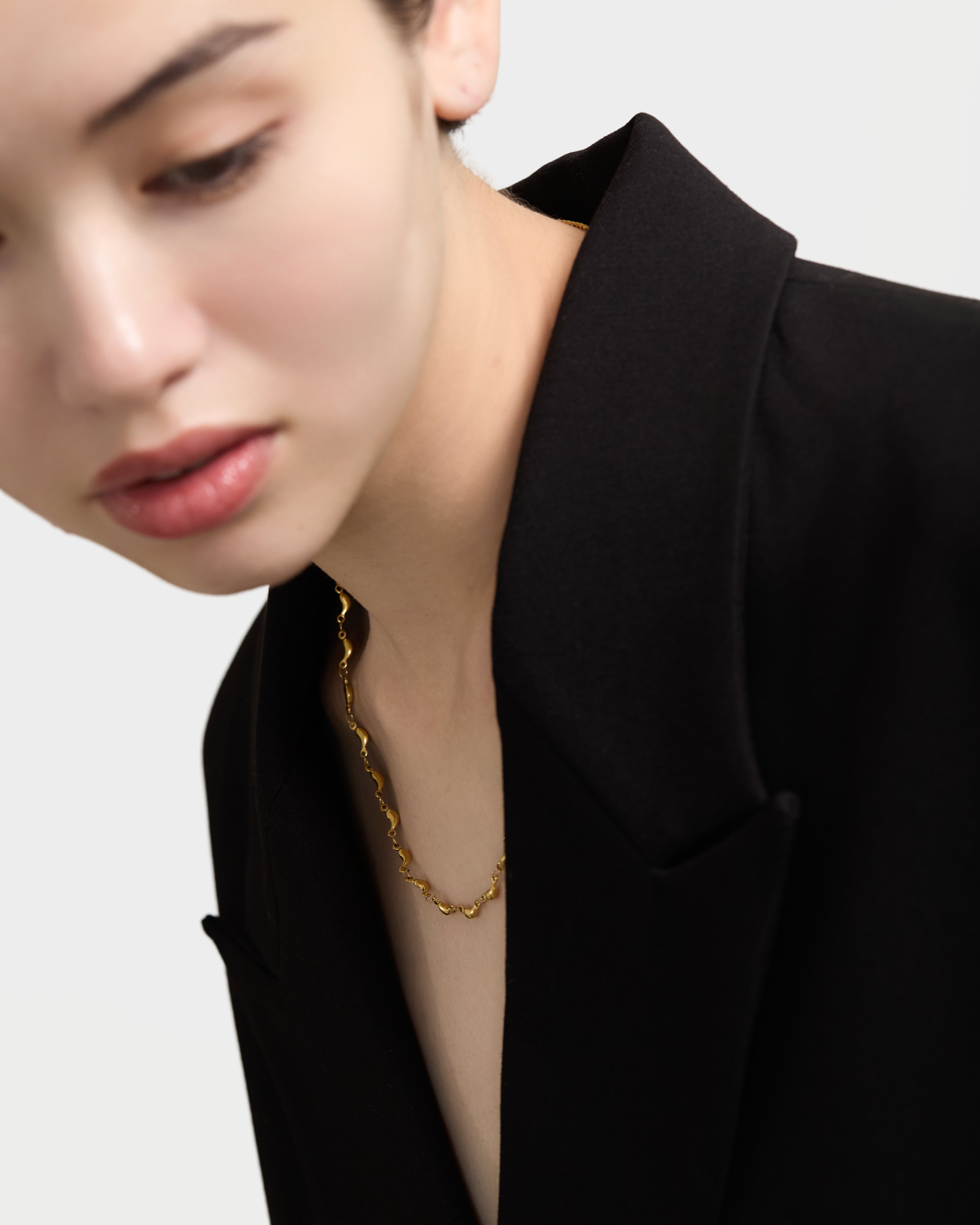 pebble chain necklace