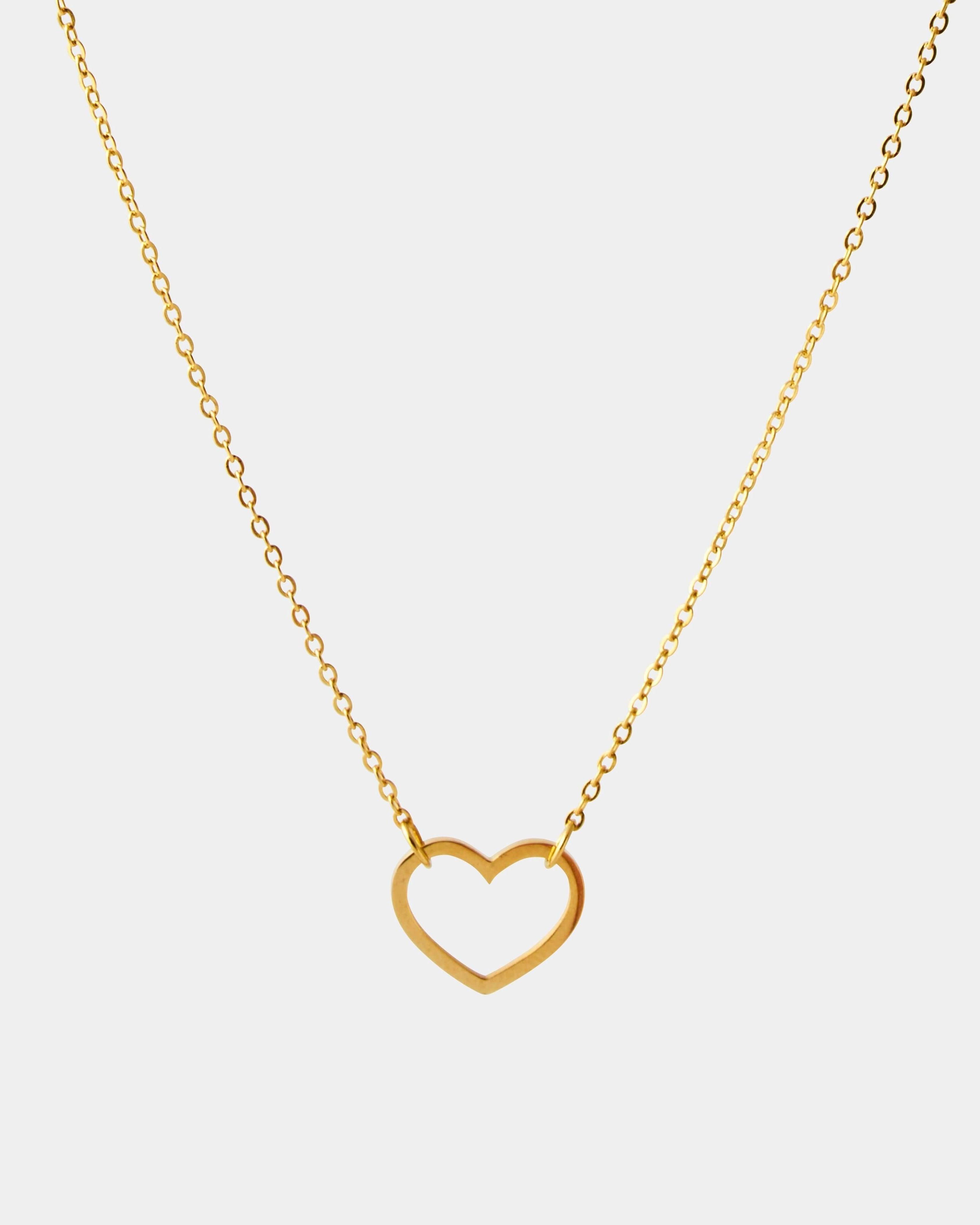 SIMPLE HEART NECKLACE - LIMELY
