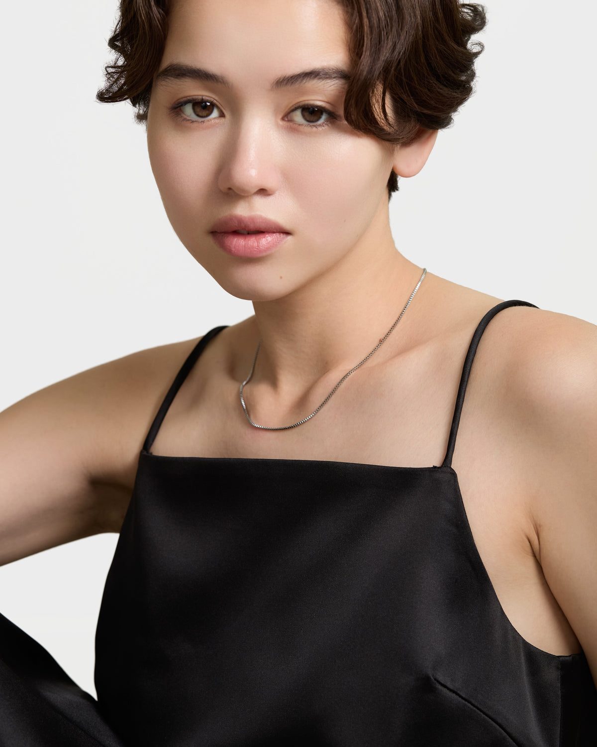 Slim Venetian Chain Necklace - Silver