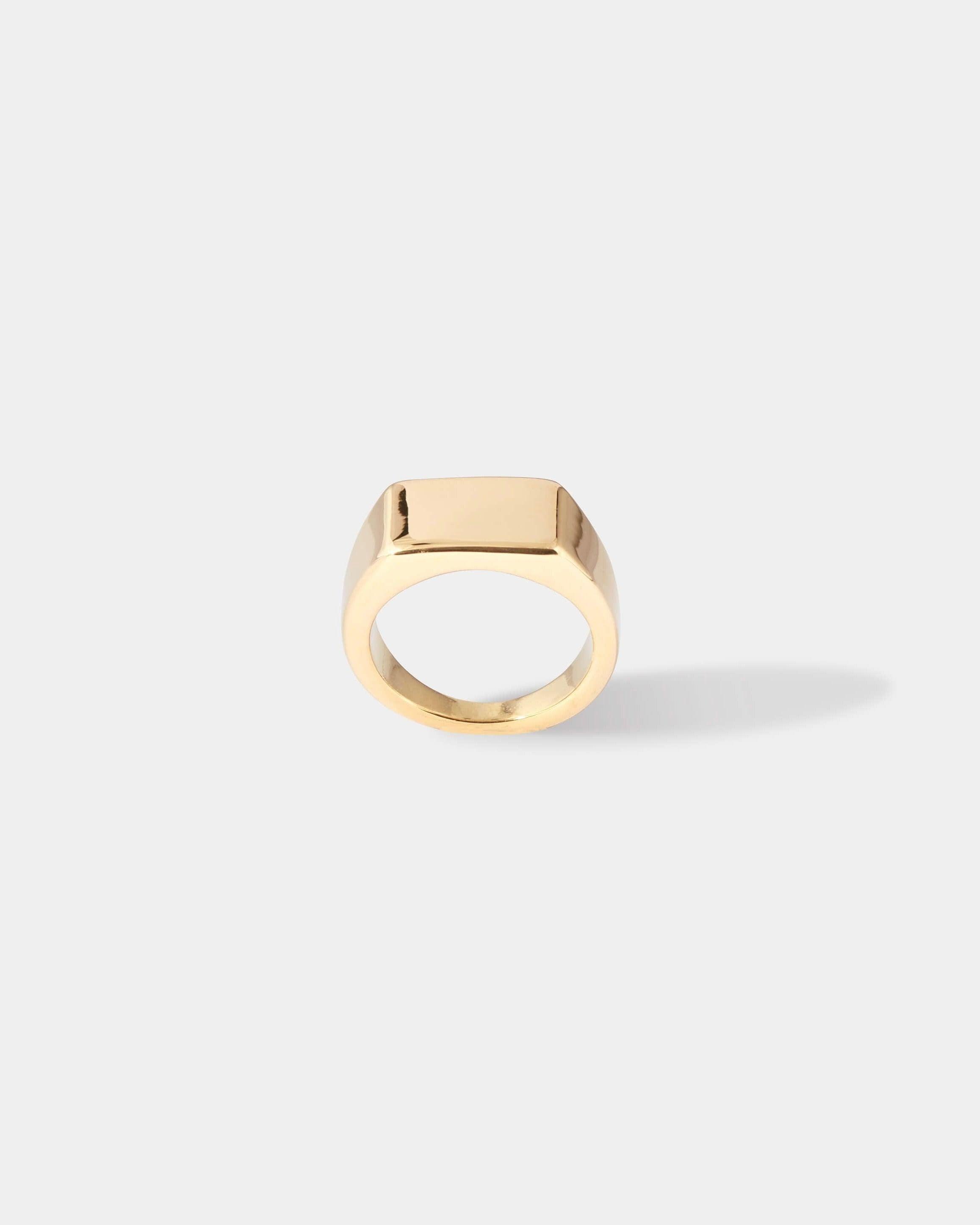 SQUARE STAMP RING - LIMELY