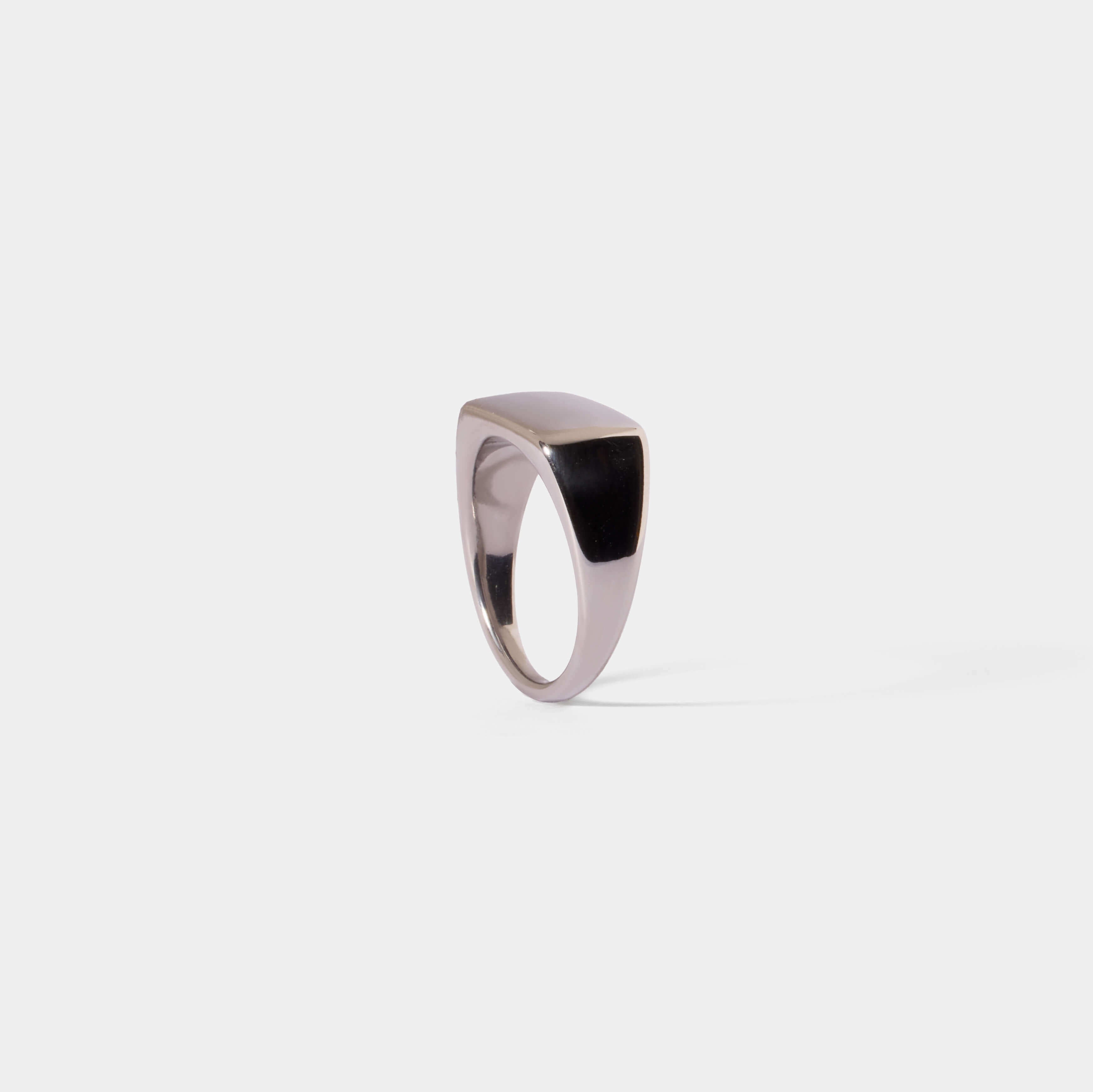 Square stamp ring - Silver