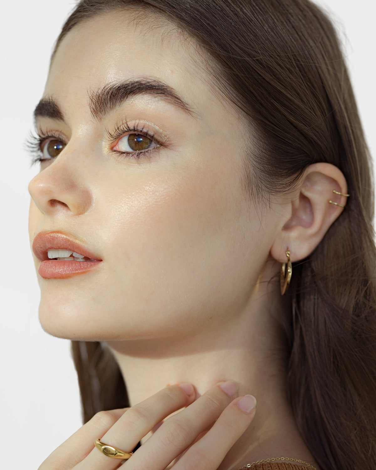 Thin Ear Cuff - Silver