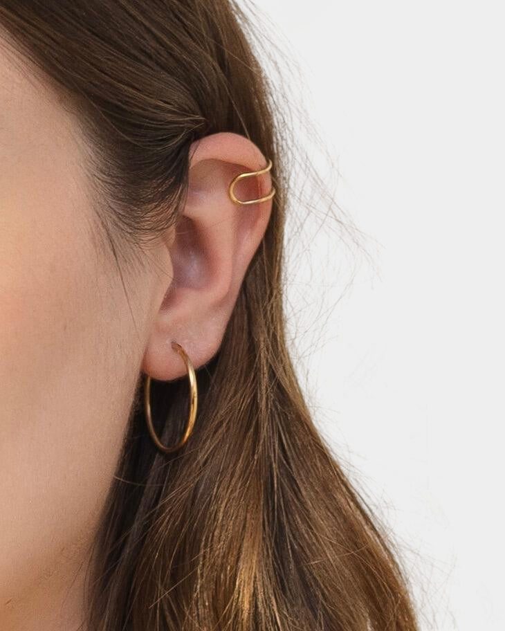Thin Ear Cuff - Silver
