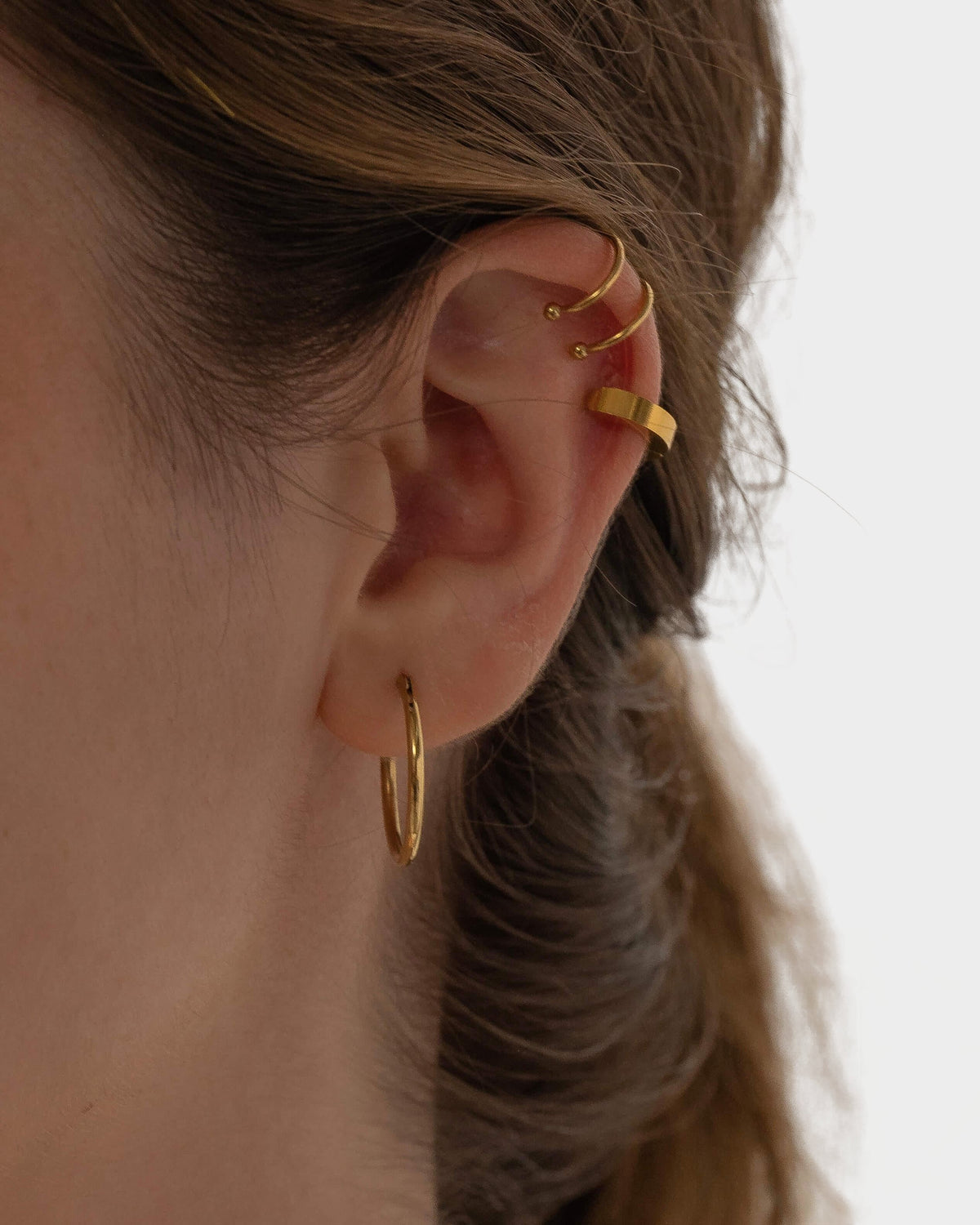 Thin Ear Cuff - Silver