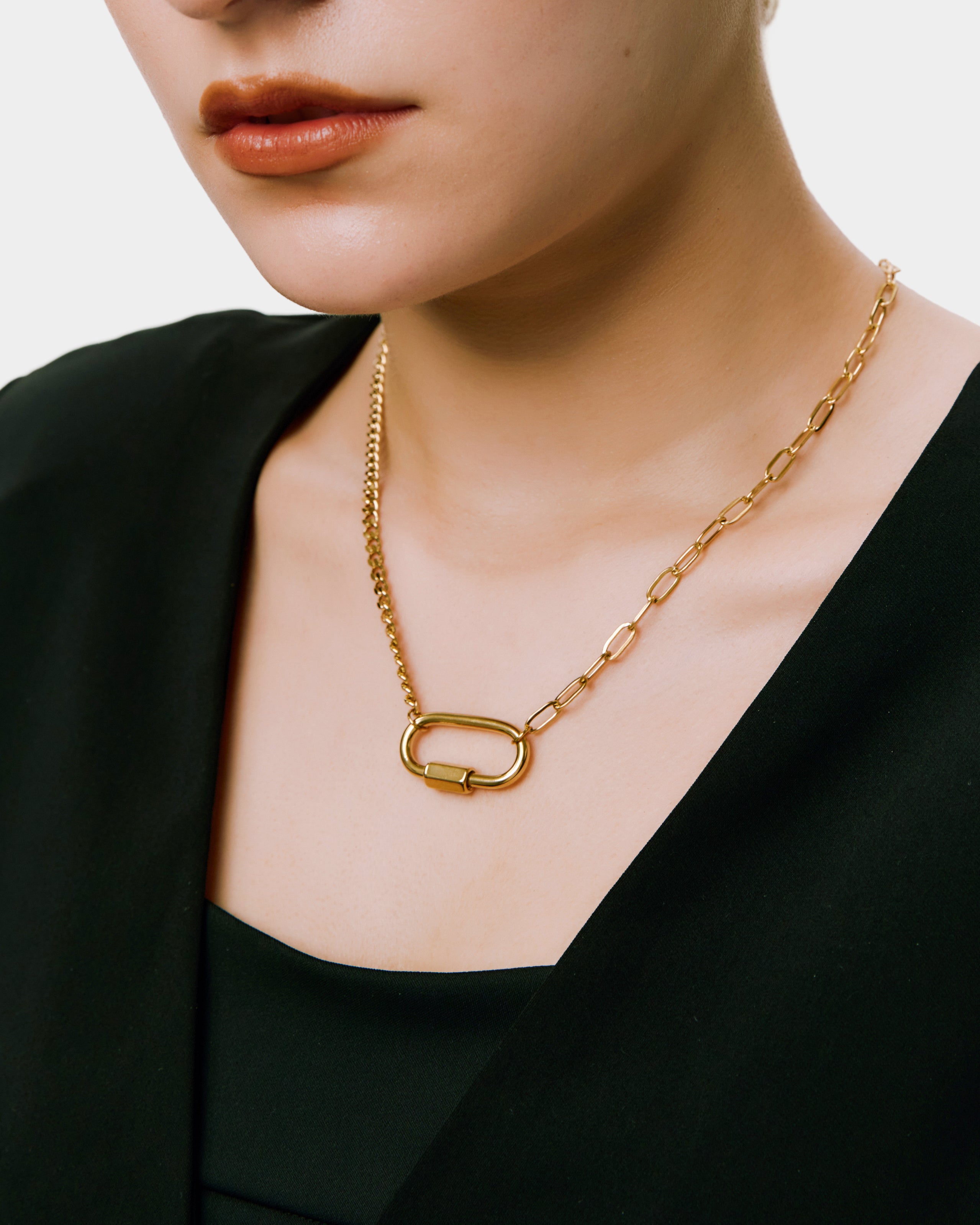 Tri Chain Link Necklace