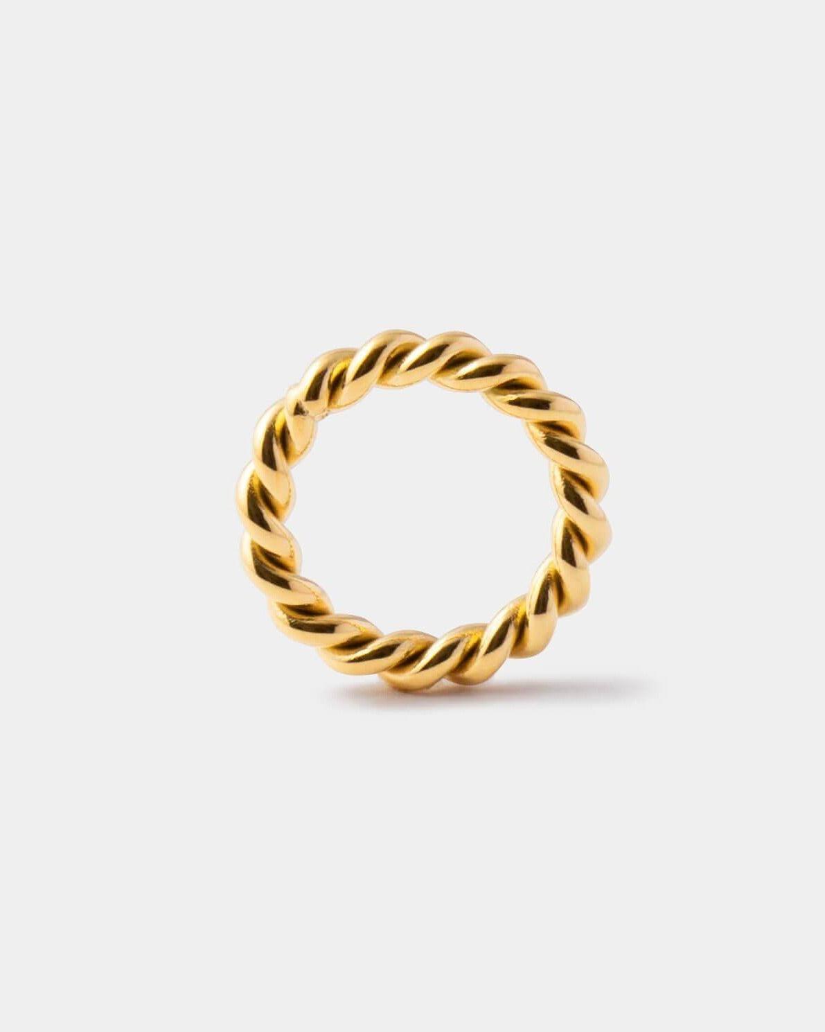 TWIST ROPE RING - LIMELY