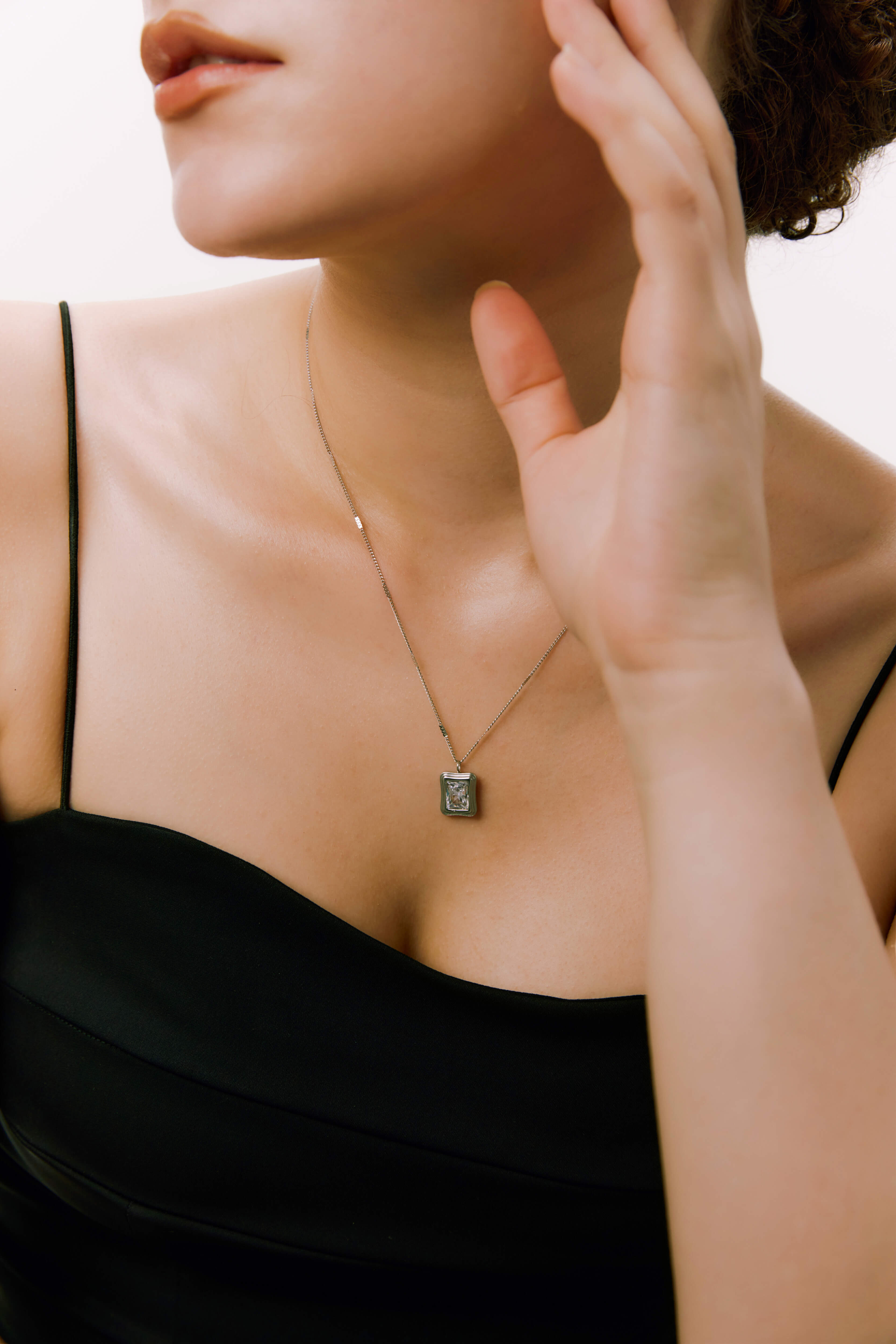 White Stone Necklace