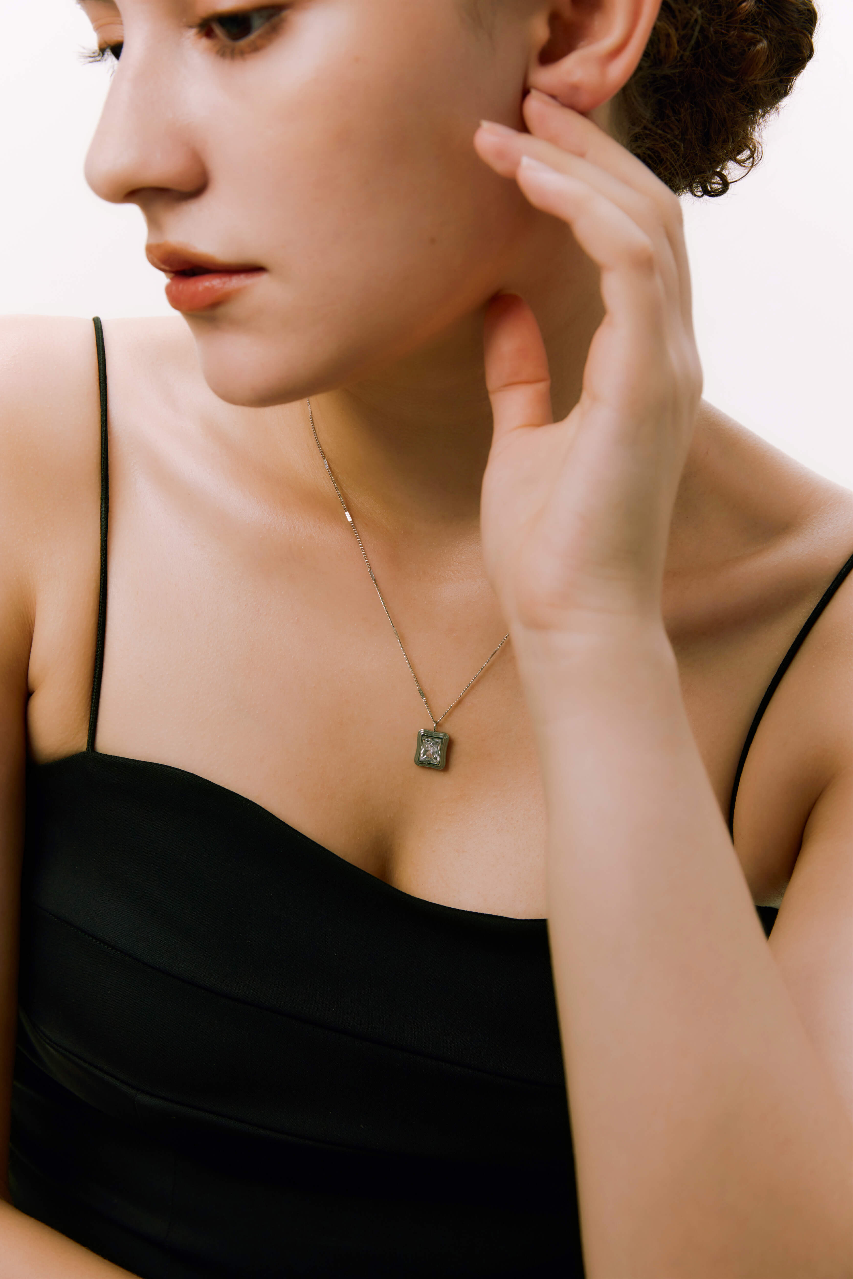 White Stone Necklace