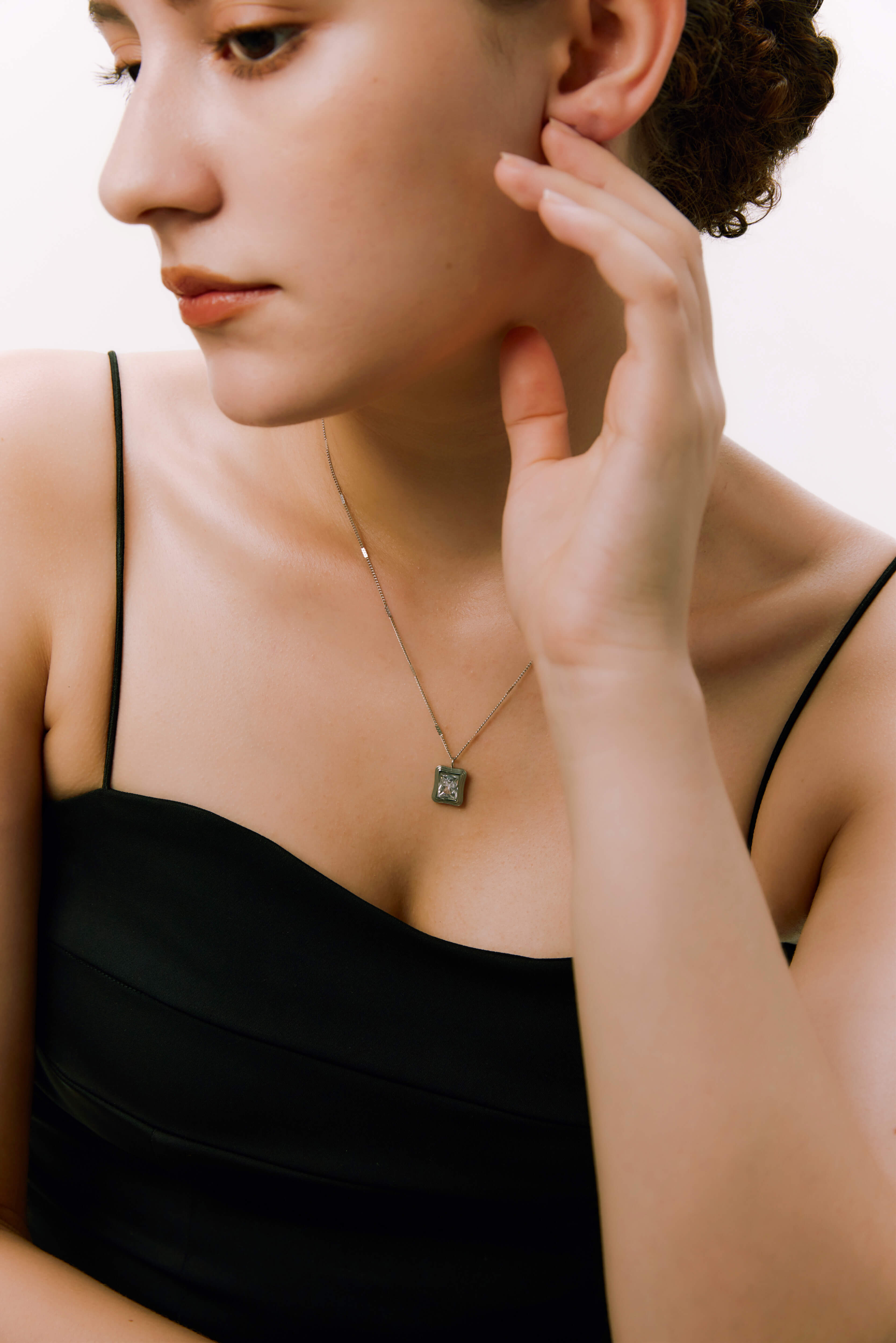 White Stone Necklace