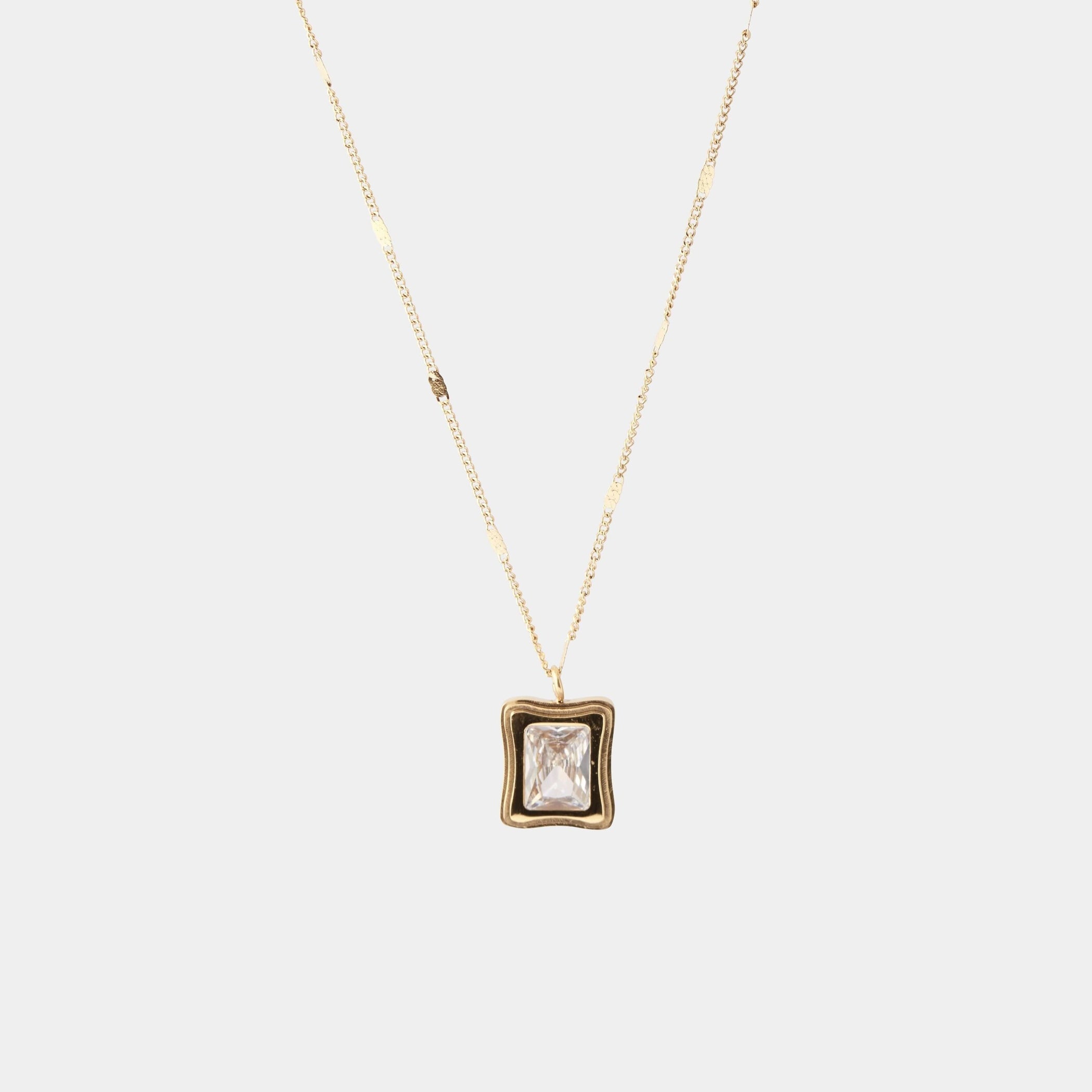White Stone Necklace
